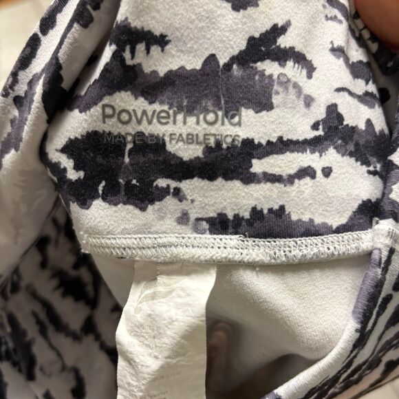 Powerhold Fabletics Black And White Active Leggings Size Small - Picture 5 of 7